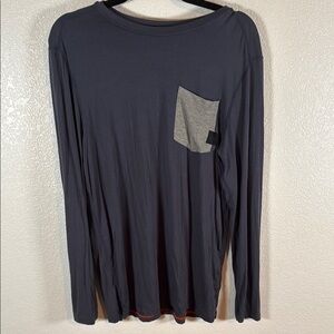 SAXX Slate Blue Sleepwalker LS Pocket Tee Size Medium